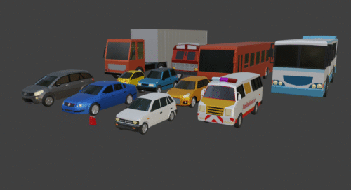 LOW POLY CAR GAME ASSETS - Image 3